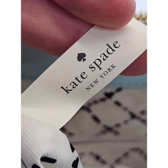 MW Kate Spade Lt Blue Saffiano Leather Large Loden Newbury Lane Handbag Purse - Picture 12 of 15